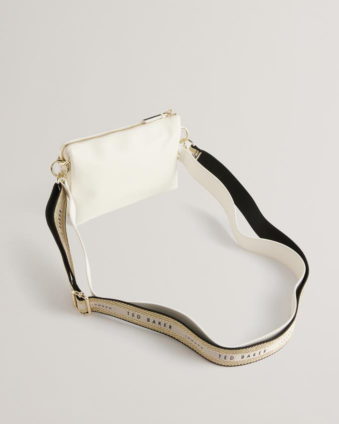 Sac Crossbody Ted Baker Branded Webbing Blanche Femme | SDR-85734521